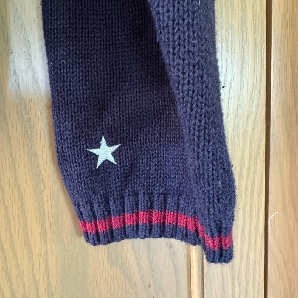 Vintage Christopher & Banks Patriot Bear Pullover Crewneck / shoulder pad / XLG - Picture 11 of 12